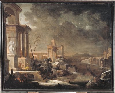Landscape at Dawn, 1705 by Pierre Patel
